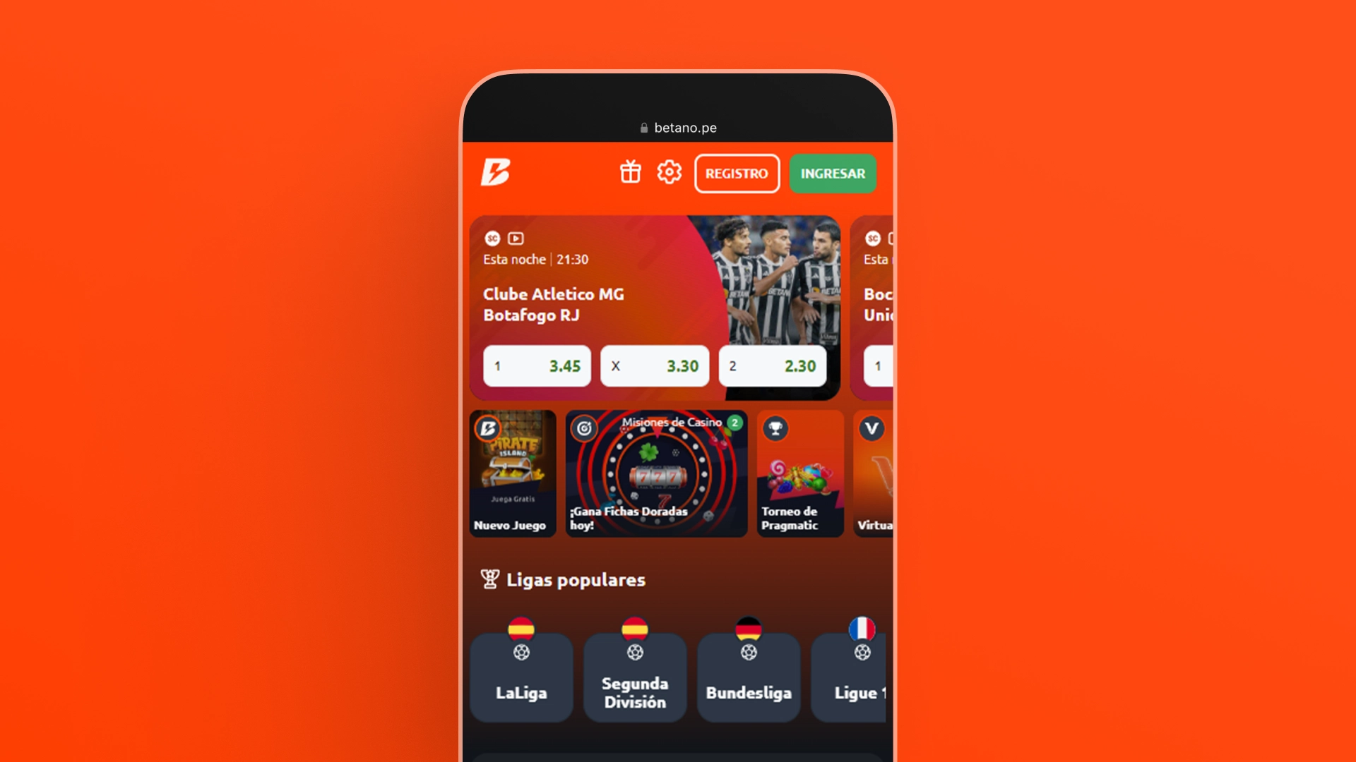 captura de pantalla app betano