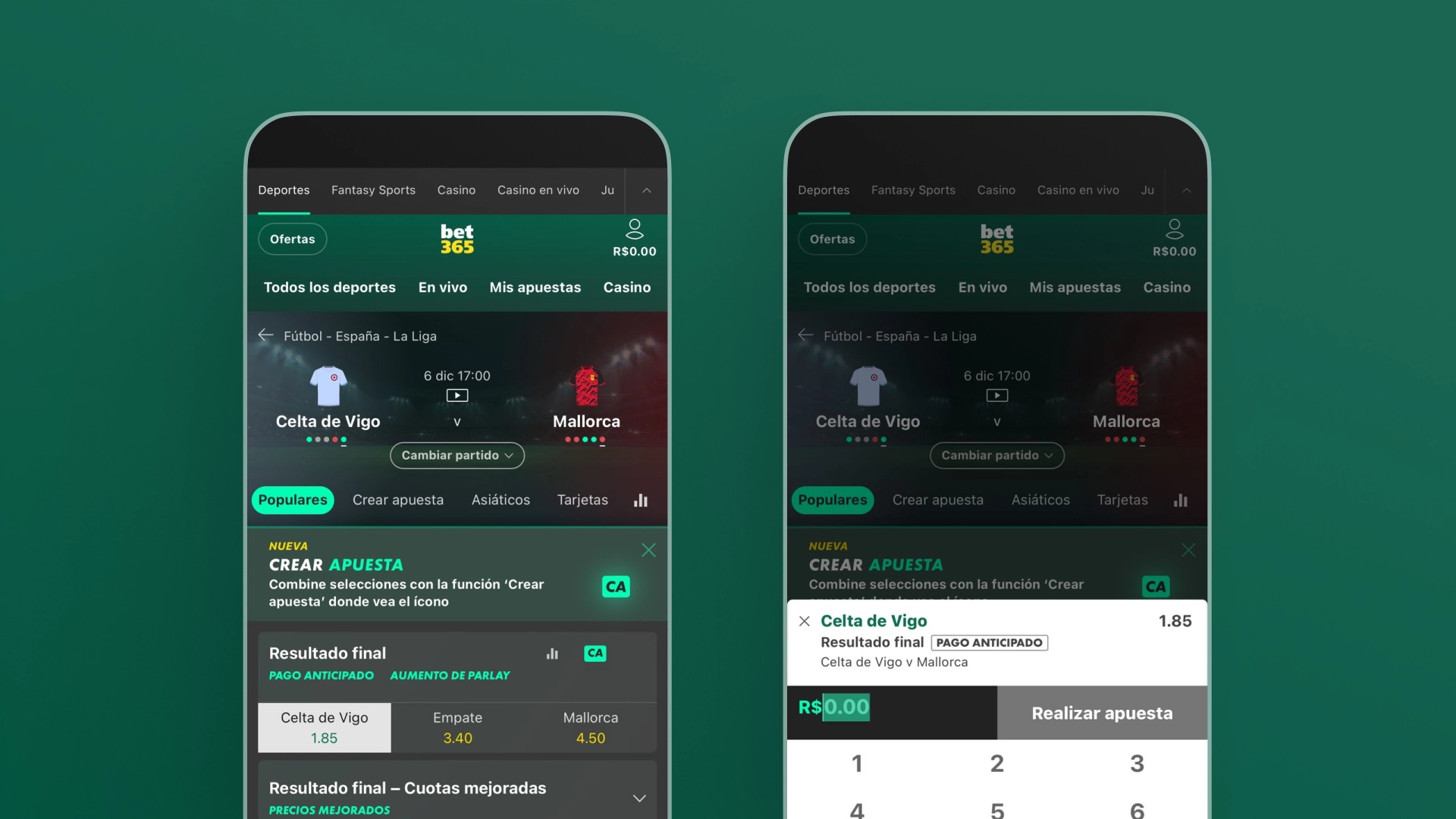 imagen como apostar app bet365