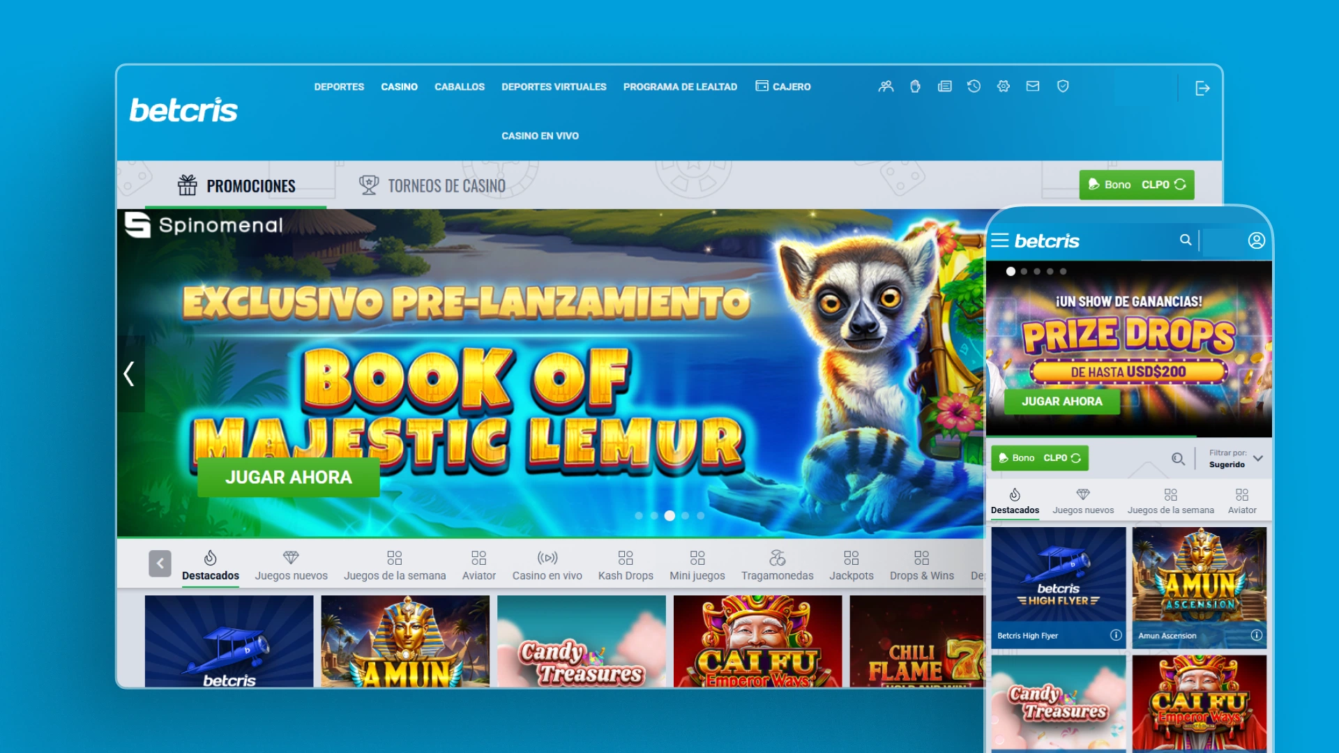 captura de pantalla casino betcris