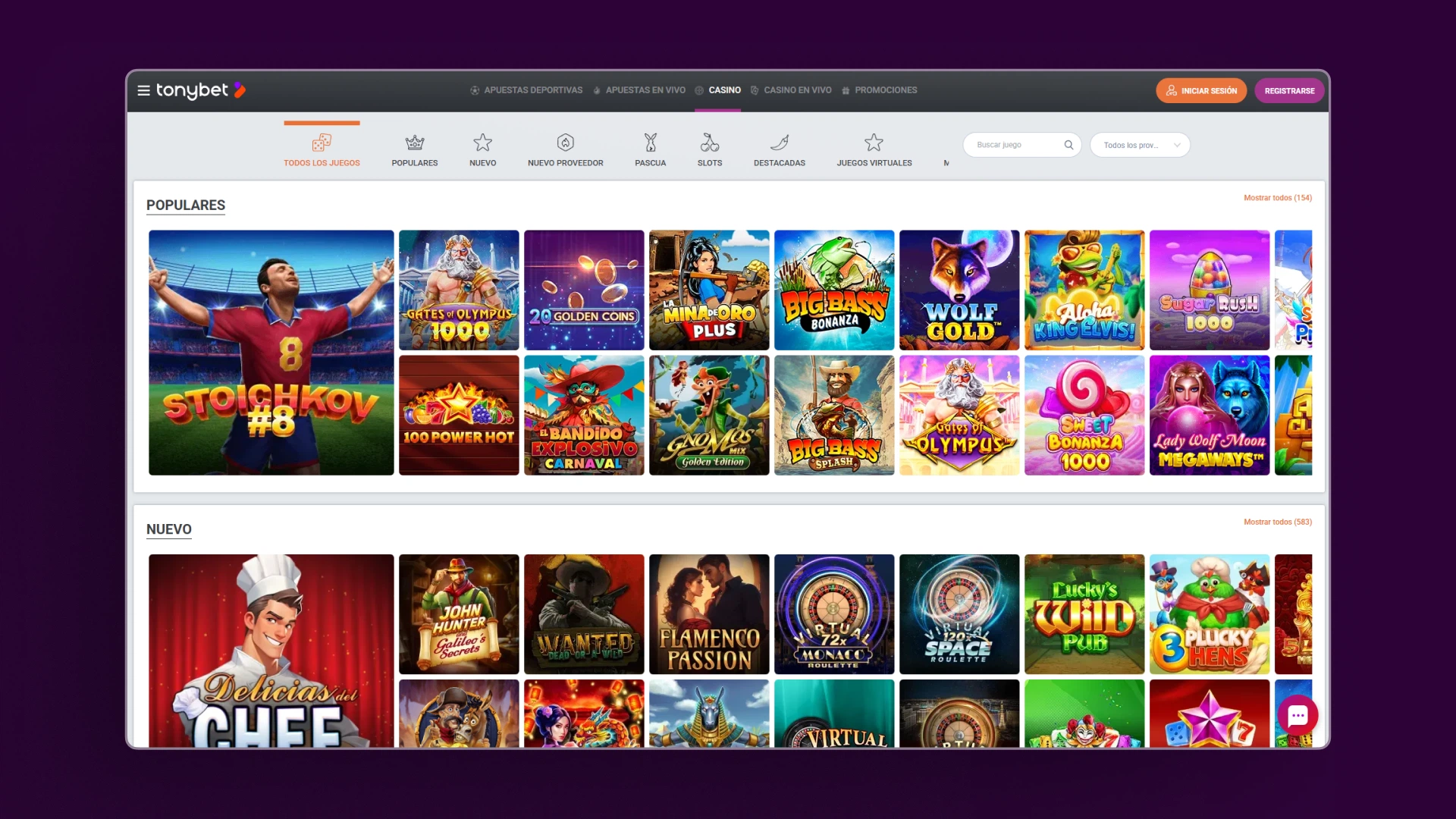imagen casino TonyBet