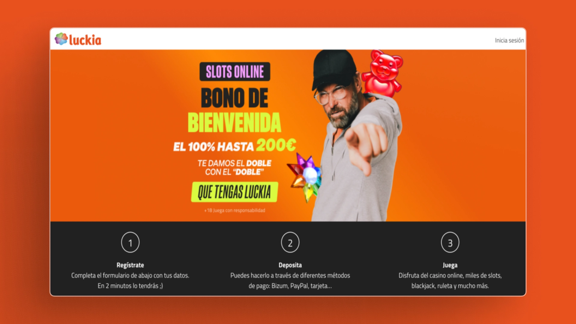 captura de pantalla Cómo activar el bono Luckia