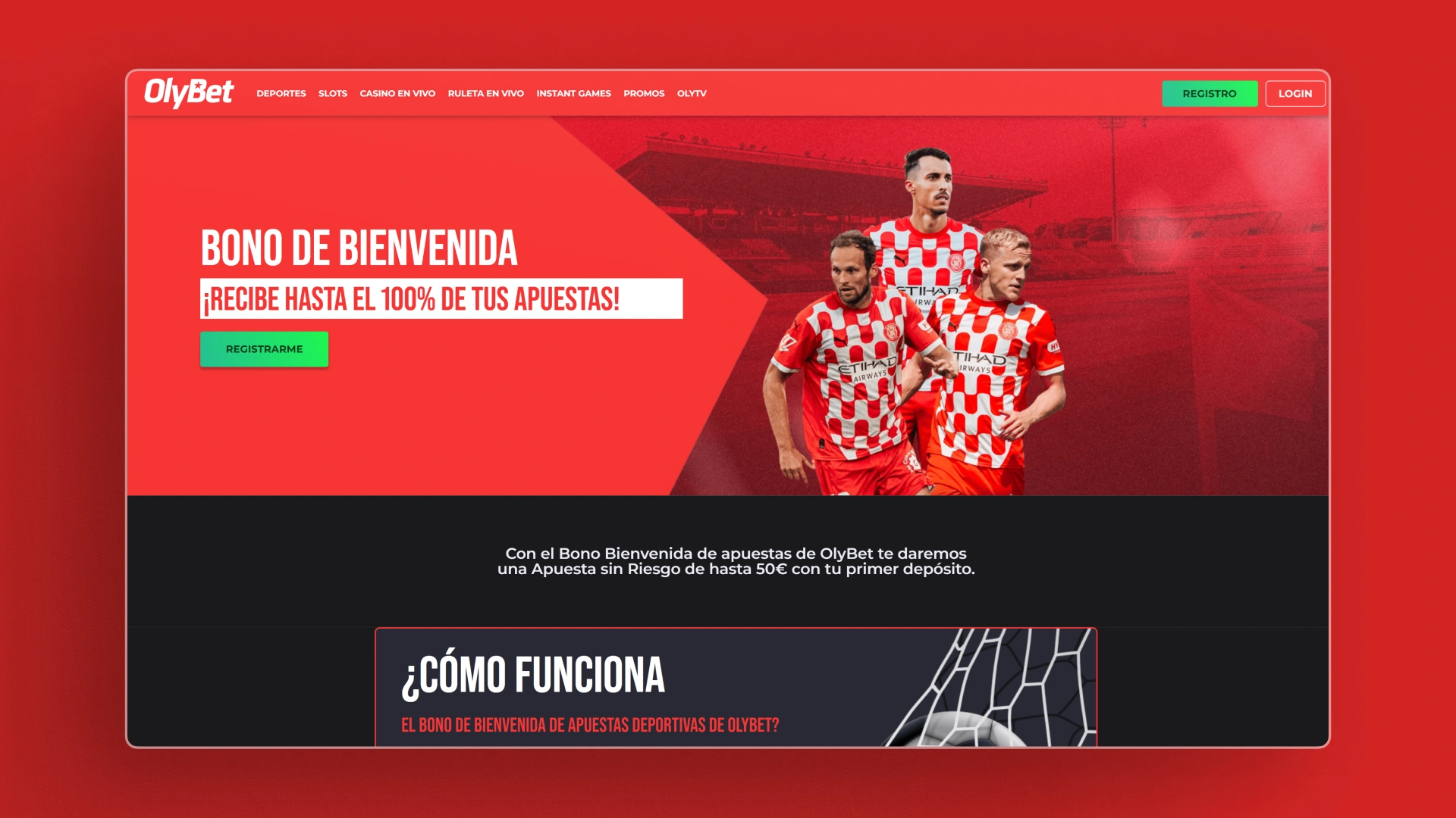 captura de pantalla Cómo activar el bono Olybet