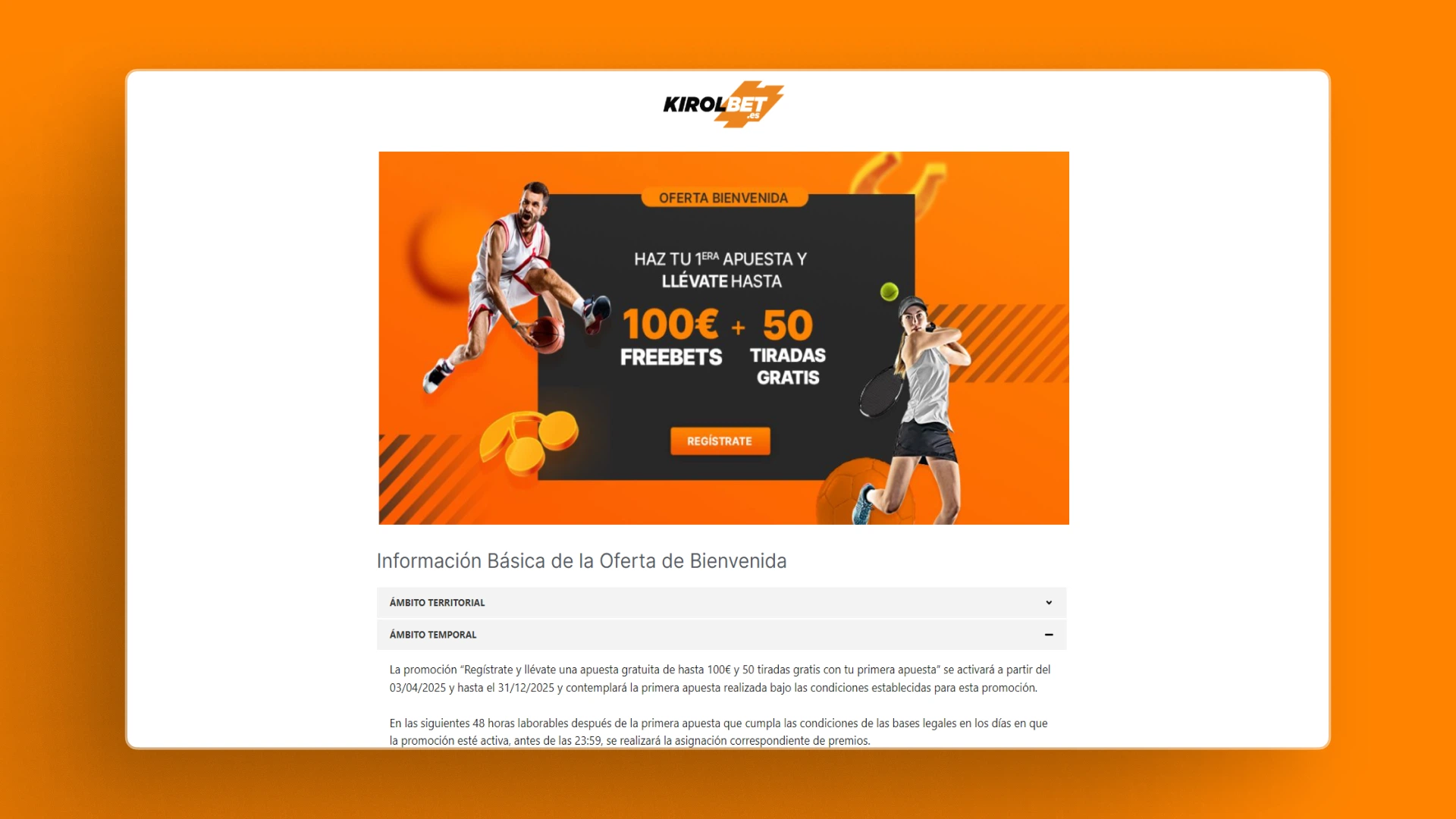 captura de pantalla Cómo activar el bono Kirolbet