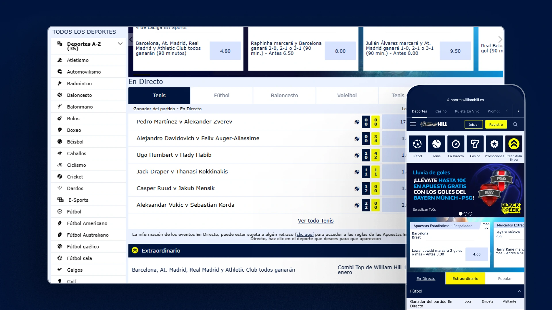 captura de pantalla Qué es mejor WilliamHill