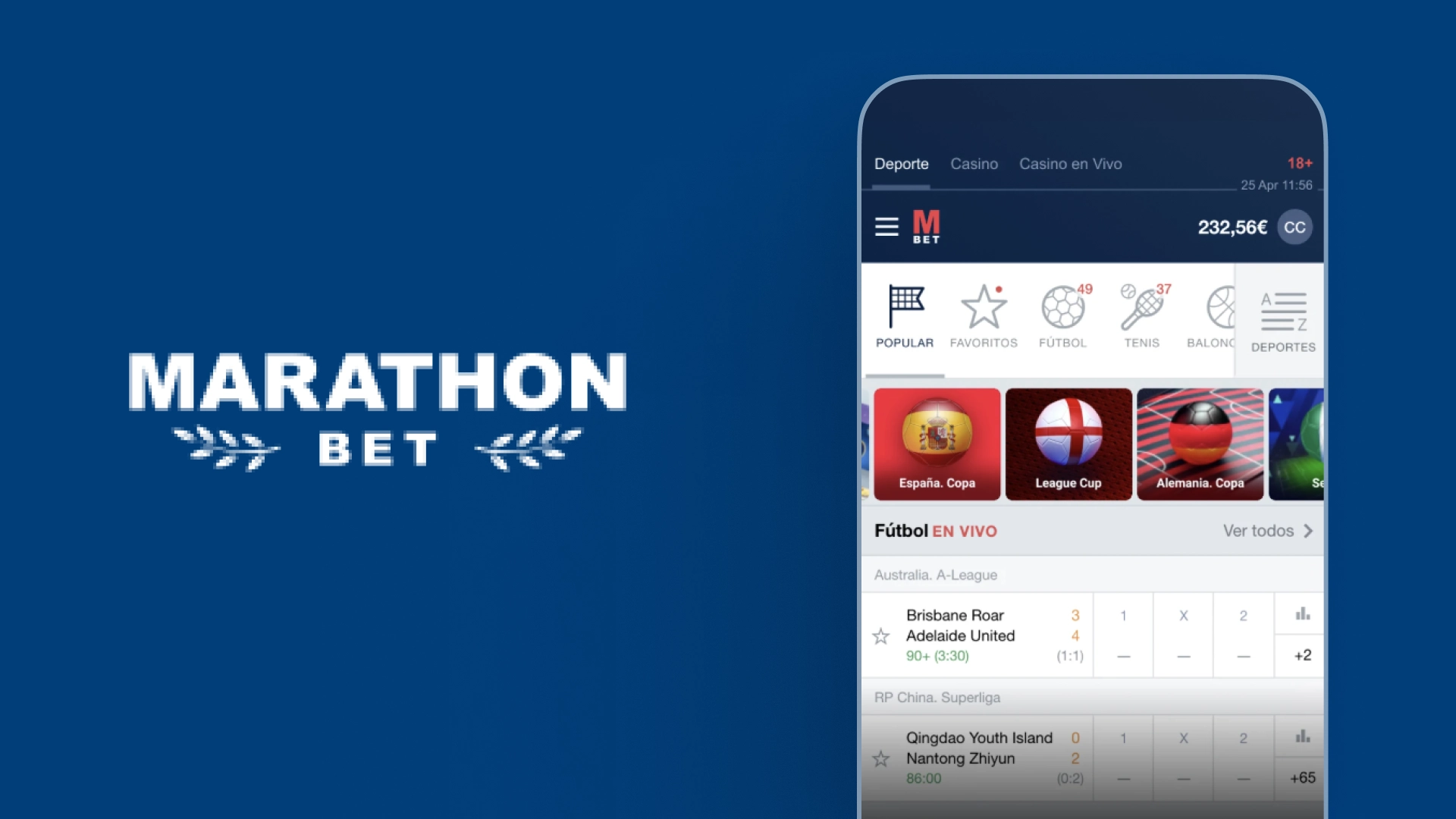 imagen Cómo descargar la app Marathonbet