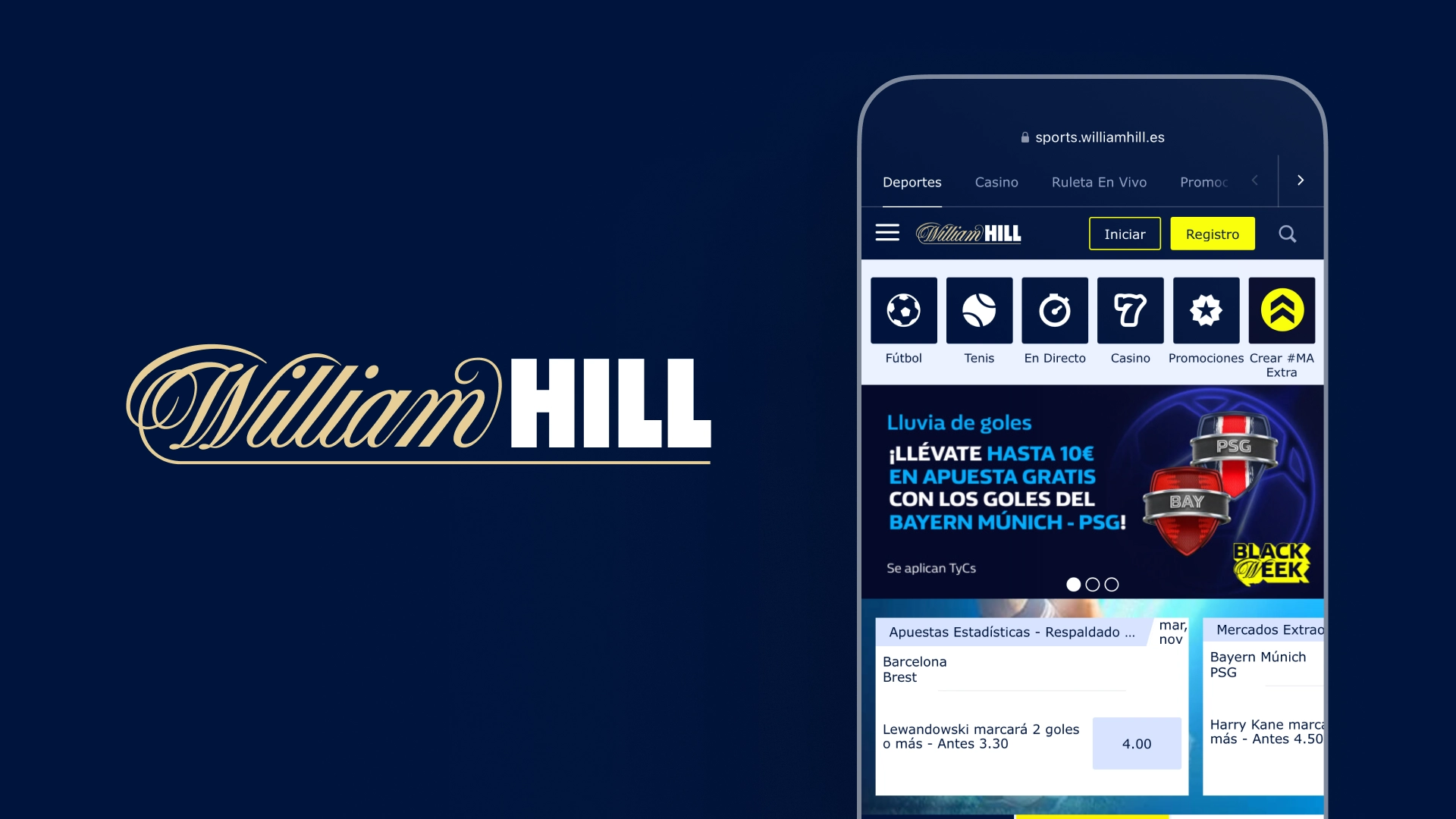 imagen Cómo descargar la app WilliamHill