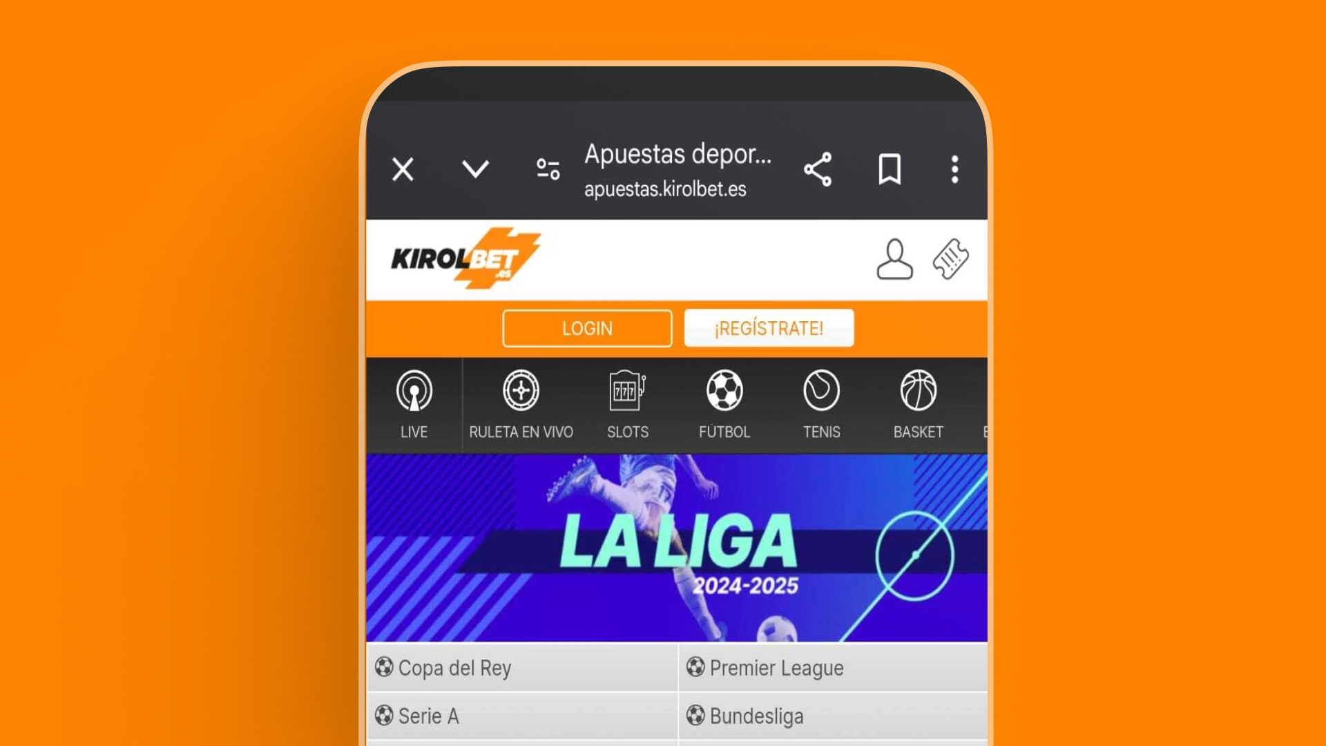 imagen Funcionalidades y herramientas Kirolbet