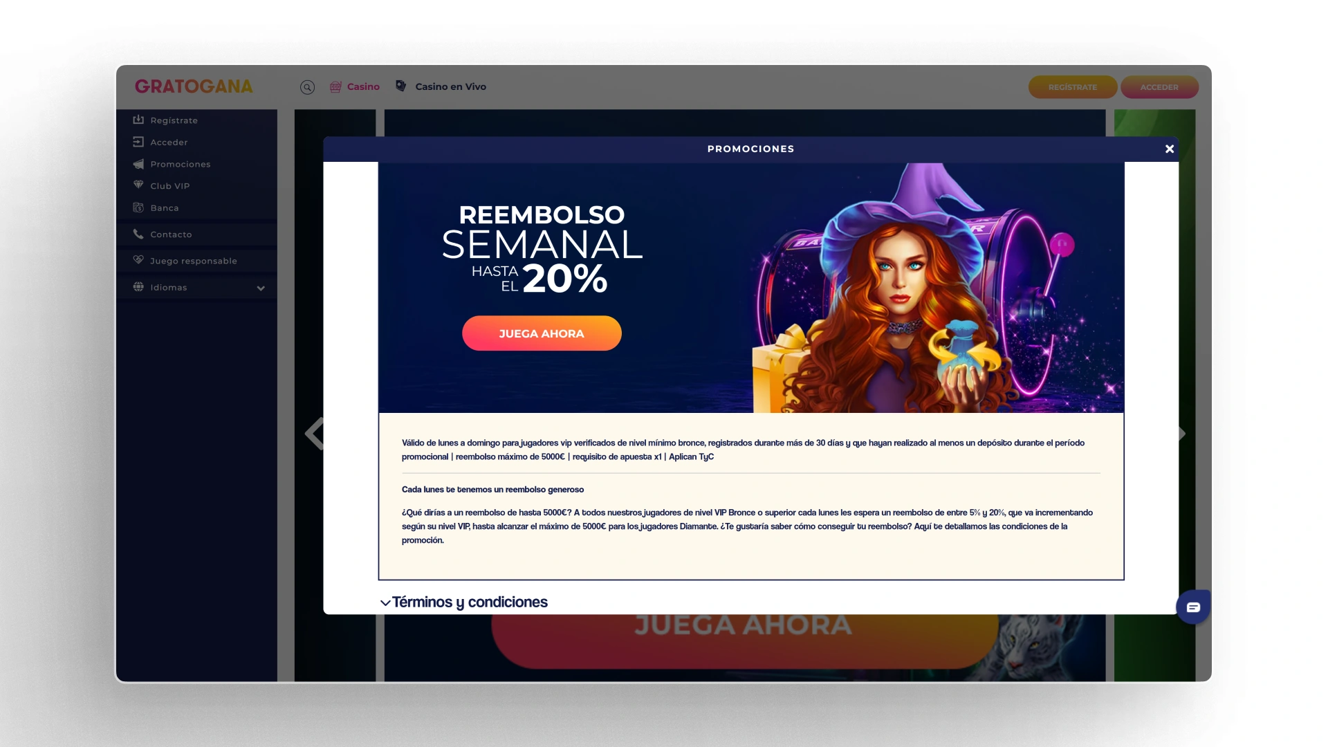 imagen Bono y promociones GratoGana