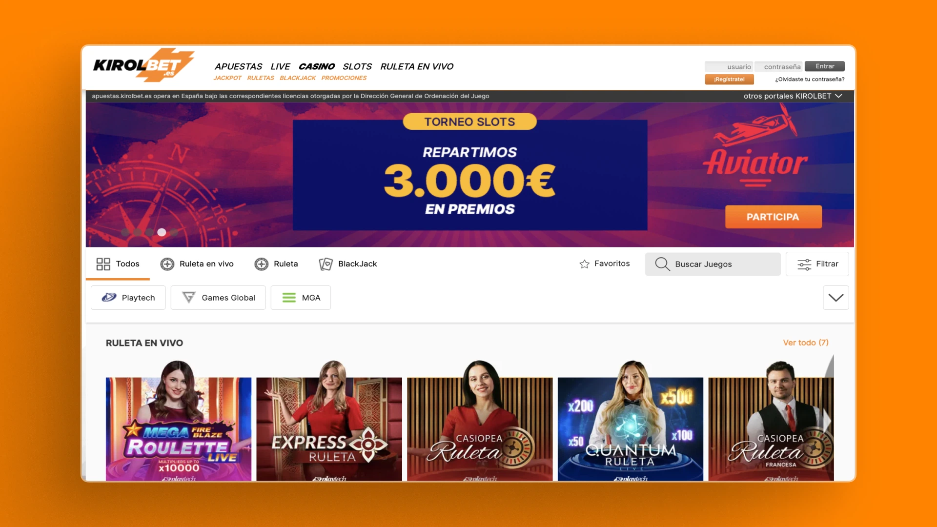 imagen casino Kirolbet