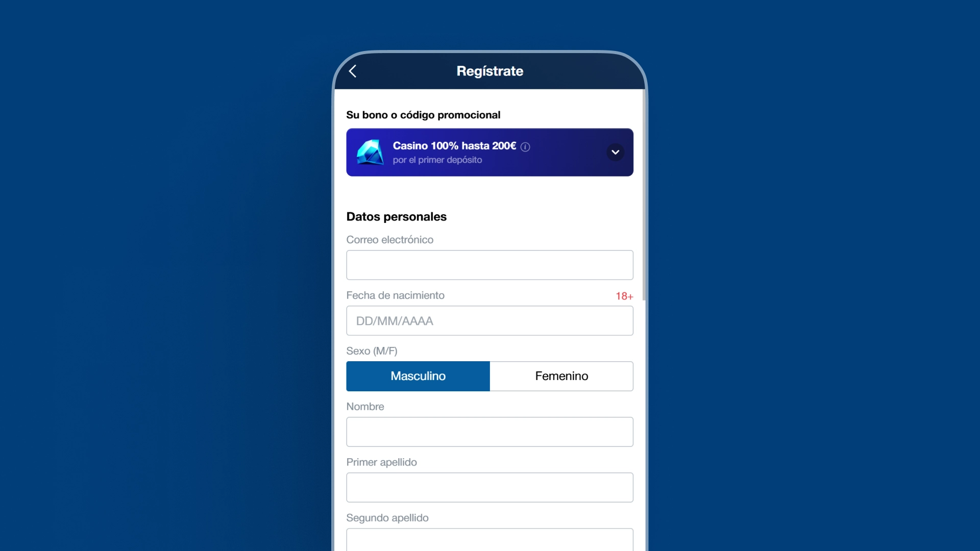imagen Cómo registrarse movil Marathonbet