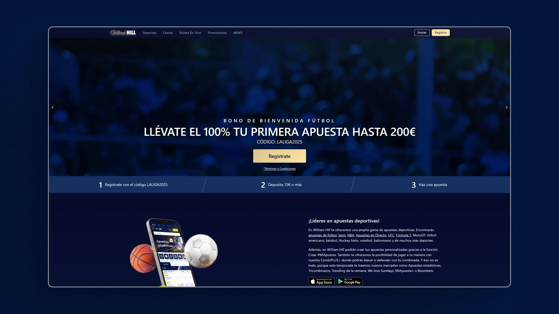 imagen bono de bienvenida william hill
