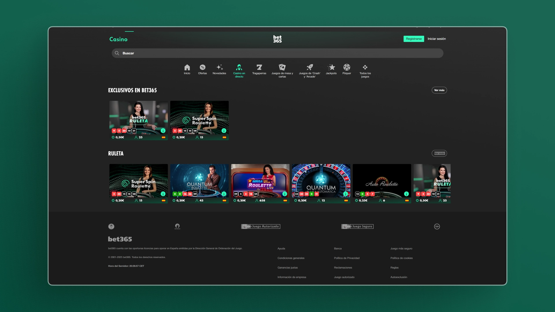 imagen ruleta casino bet365