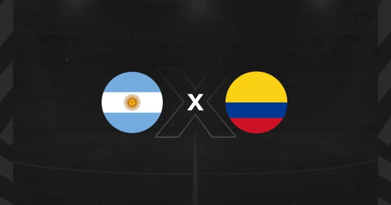 Bandeiras de Argentina x Colômbia