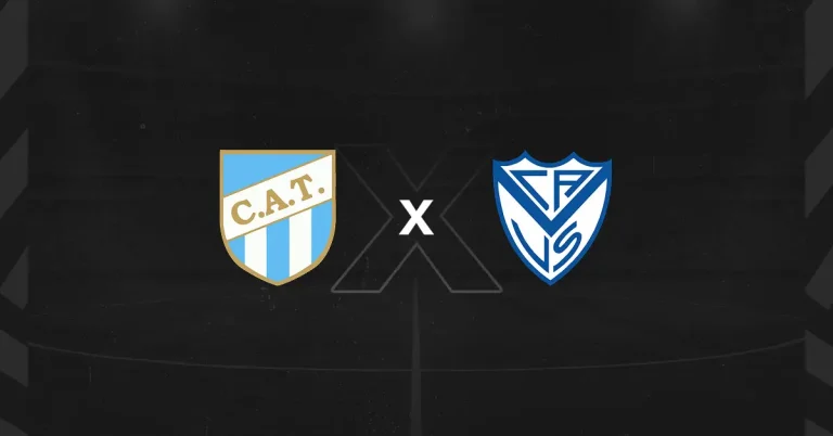 Escudos de Atlético Tucuman x Vélez Sarsfield, que se enfrentam pelo Campeonato Argentino