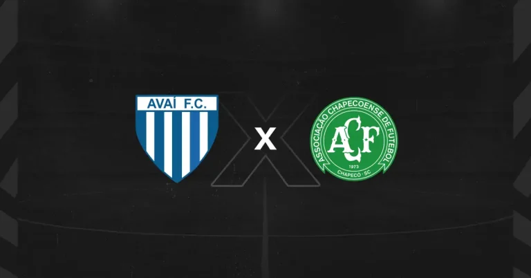 Escudos de Avaí x Chapecoense, que se enfrentam pelo Campeonato Catarinense