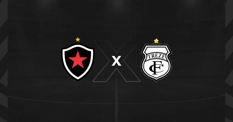 Escudos de Botafogo PB x Treze, que se enfrentam pelo Campeonato Paraibano