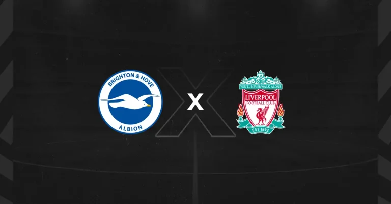 Escudos de Brighton x Liverpool