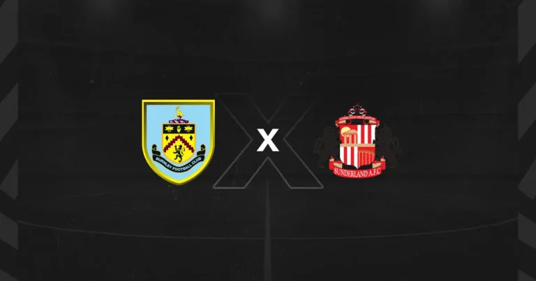 Escudos do Burnley x Sunderland