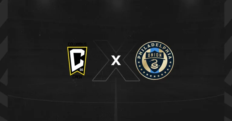 Escudos do Columbus Crew x Philadelphia Union