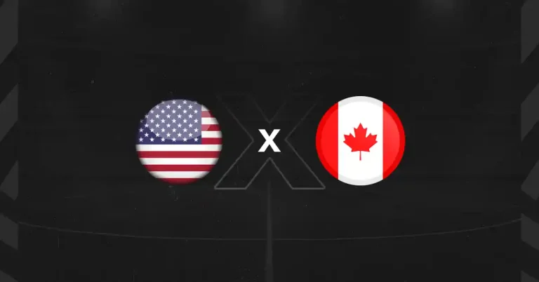 Bandeiras de EUA x Canadá