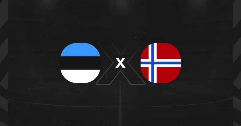 Escudos das seleções da Estônia x Noruega