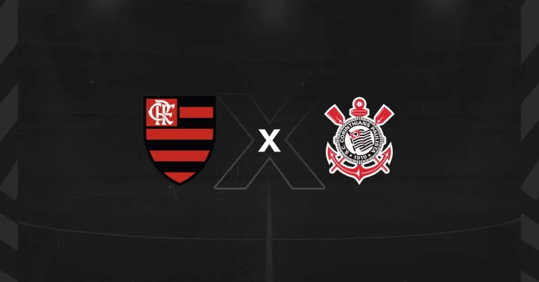 Escudos de Flamengo x Corinthians