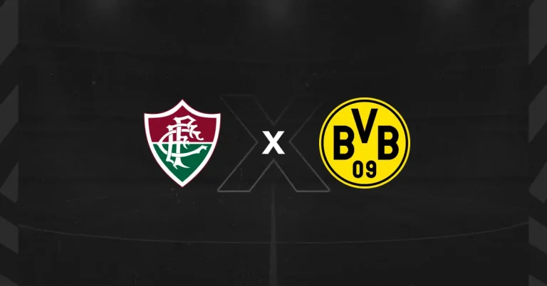 Escudos do Fluminense x Borussia Dortmund