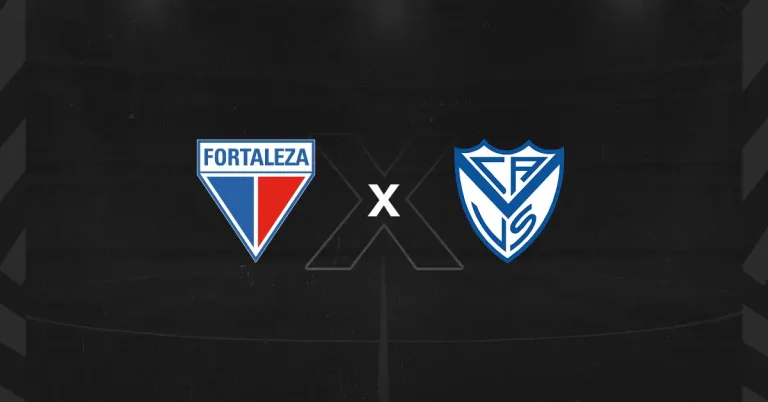 Escudos do Fortaleza x Vélez Sarsfield