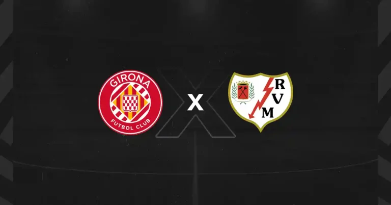 Escudos de Girona x Rayo Vallecano