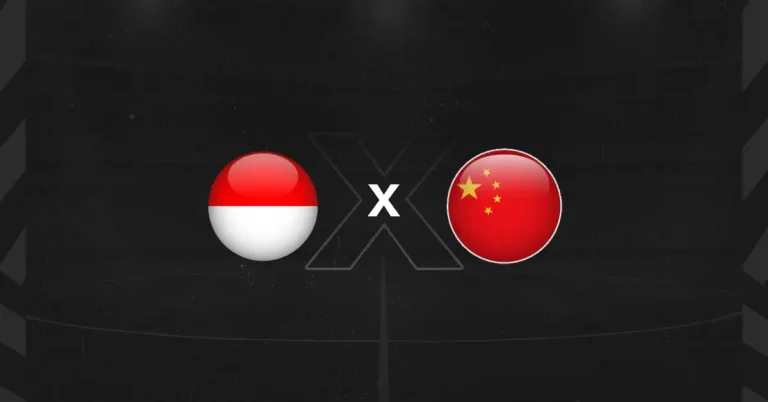 Bandeiras de Indonésia x China