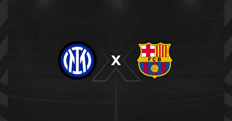 Escudos de Inter de Milão x Barcelona