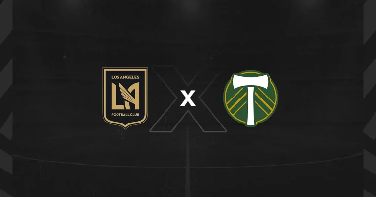 Escudos dos times do LAFC x Portland Timbers