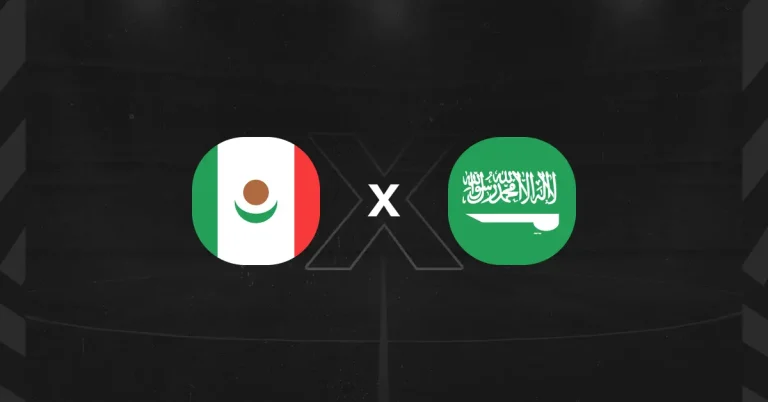 Bandeiras do México x Arábia Saudita