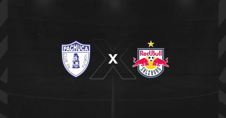 Escudos do Pachuca x Red Bull Salzburg
