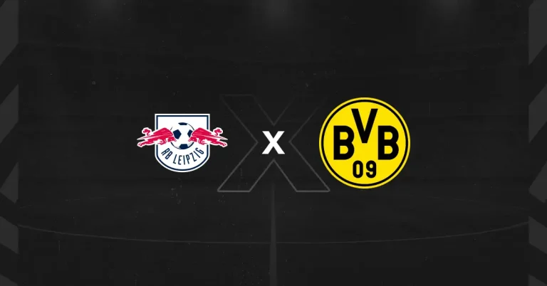 Escudos de RB Leipzig x Borussia Dortmund