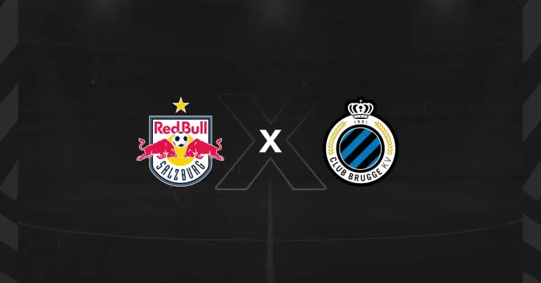 Escudos do RB Salzburg x Club Brugge