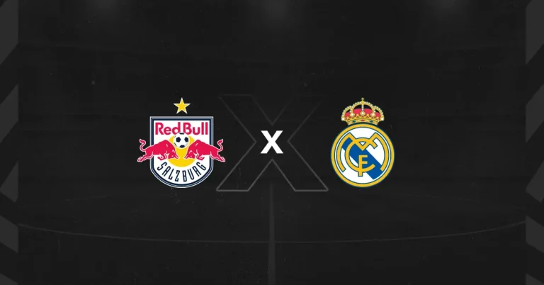 Escudos do RB Salzburg x Real Madrid