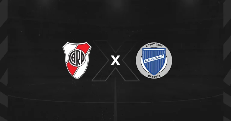 Escudos do River Plate x Godoy Cruz