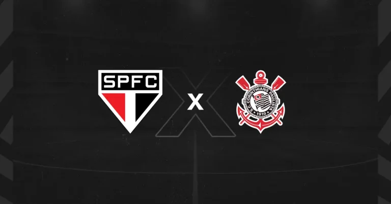 Escudos dos times do São Paulo x Corinthians