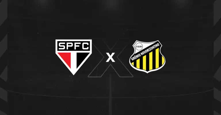 Escudos de São Paulo x Novorizontino, adversário no Campeonato Paulista