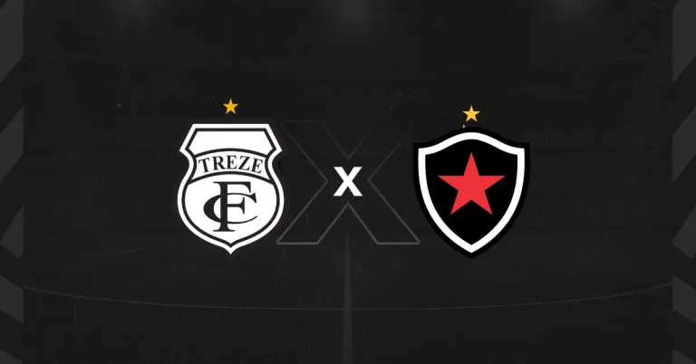 Escudos de Treze x Botafogo-PB, adversários no Campeonato Paraibano