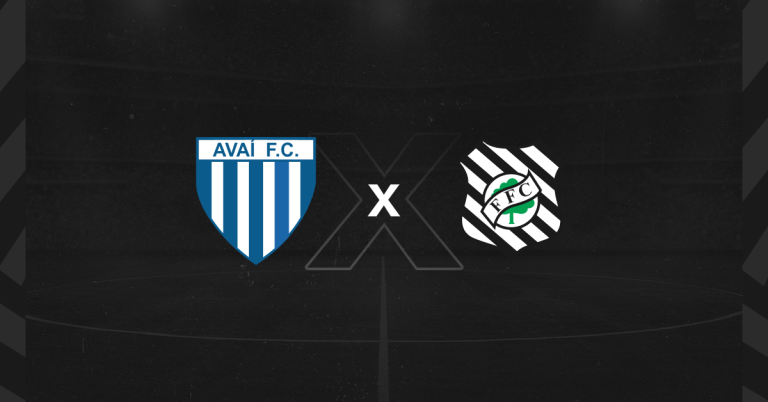 Escudos de Avaí x Figueirense, que se enfrentam pelo Campeonato Catarinense