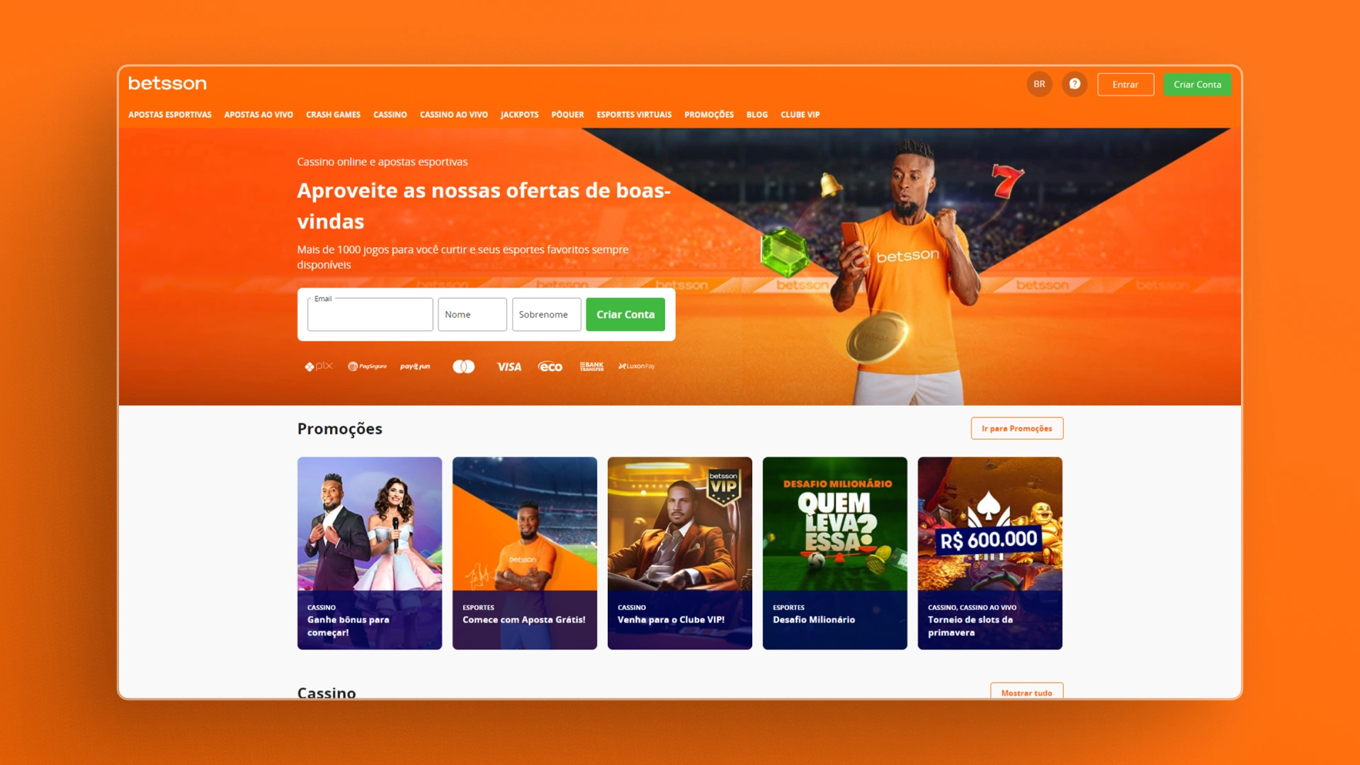 imagem O Cassino Betsson é Bom