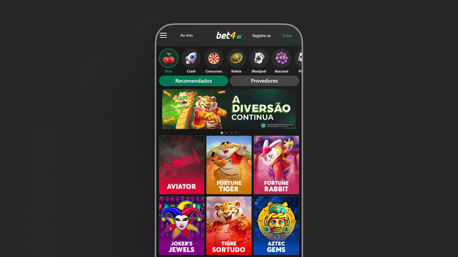 imagem app Bet4