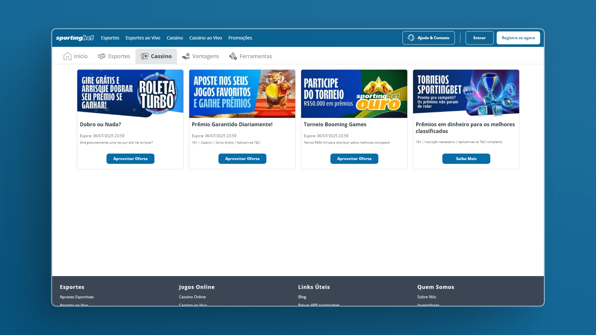 imagem bonus cassino sportingbet