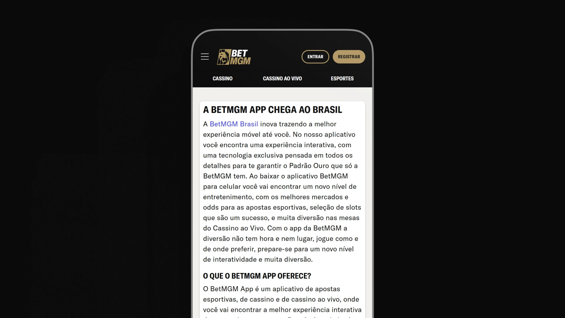 imagem download app betmgm