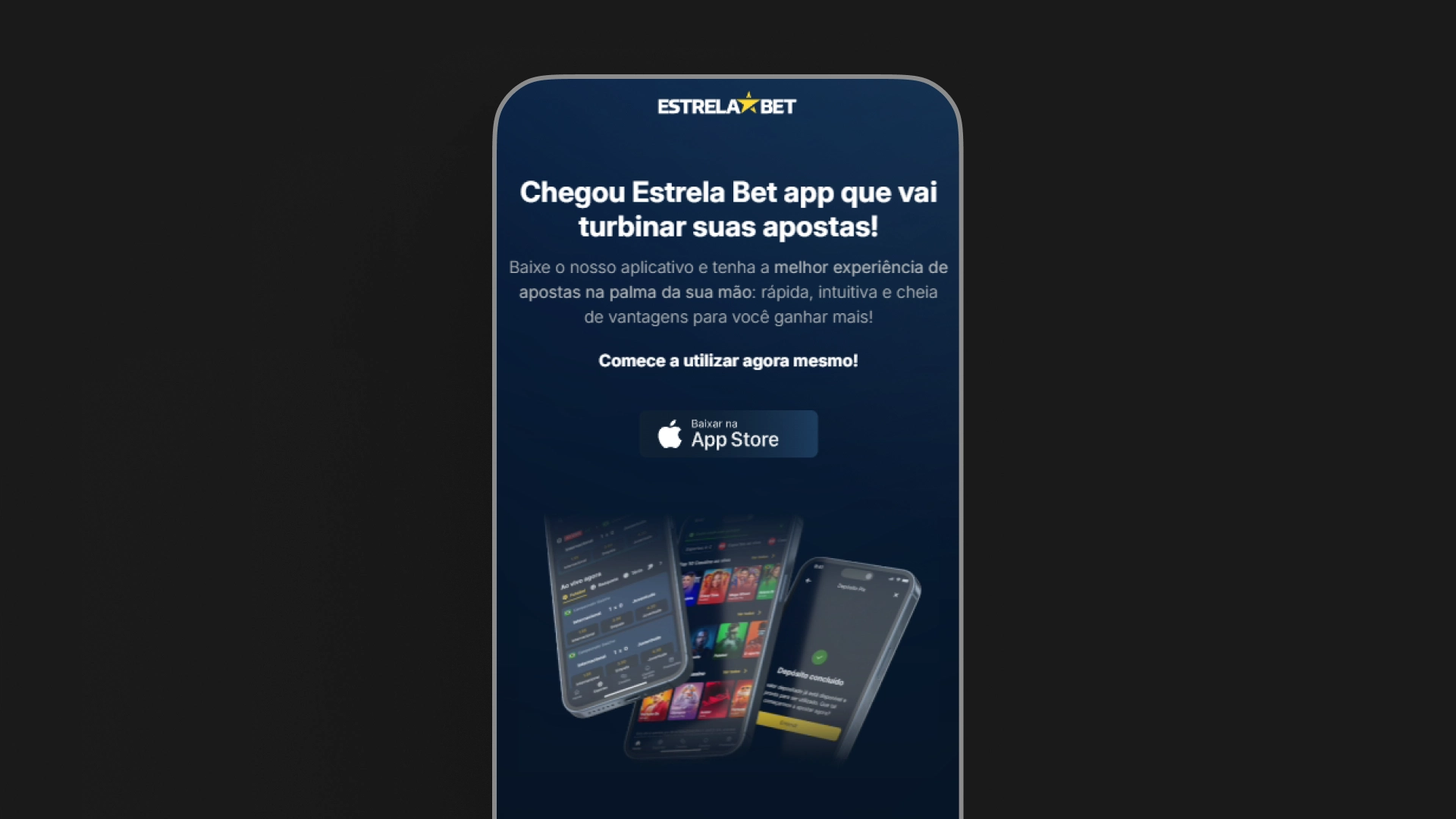 imagem download app ios estrelabet