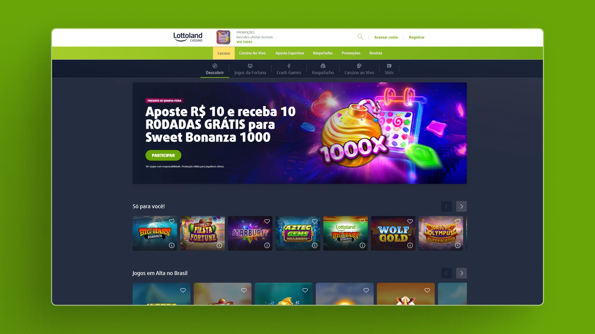 imagem ilustrativa pagina inicial lottoland