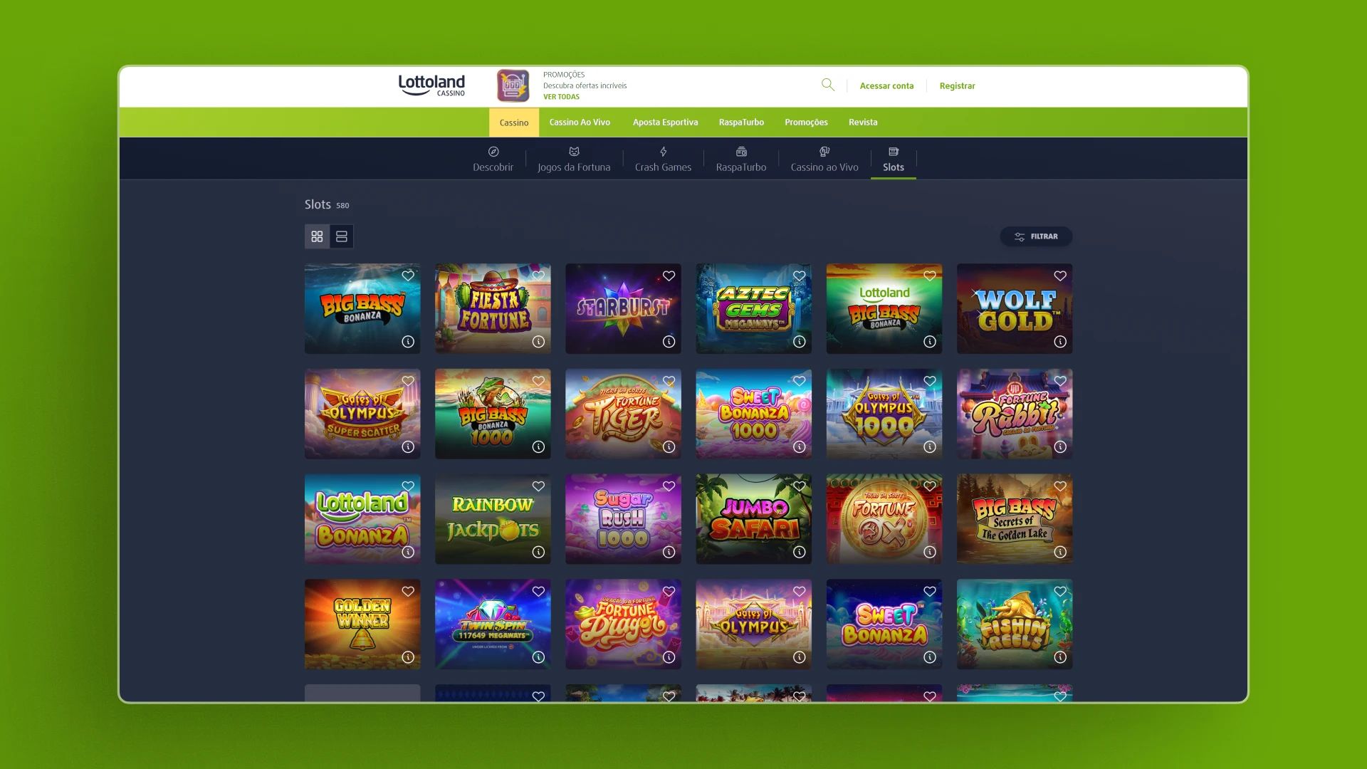 imagem ilustrativa slots lottoland