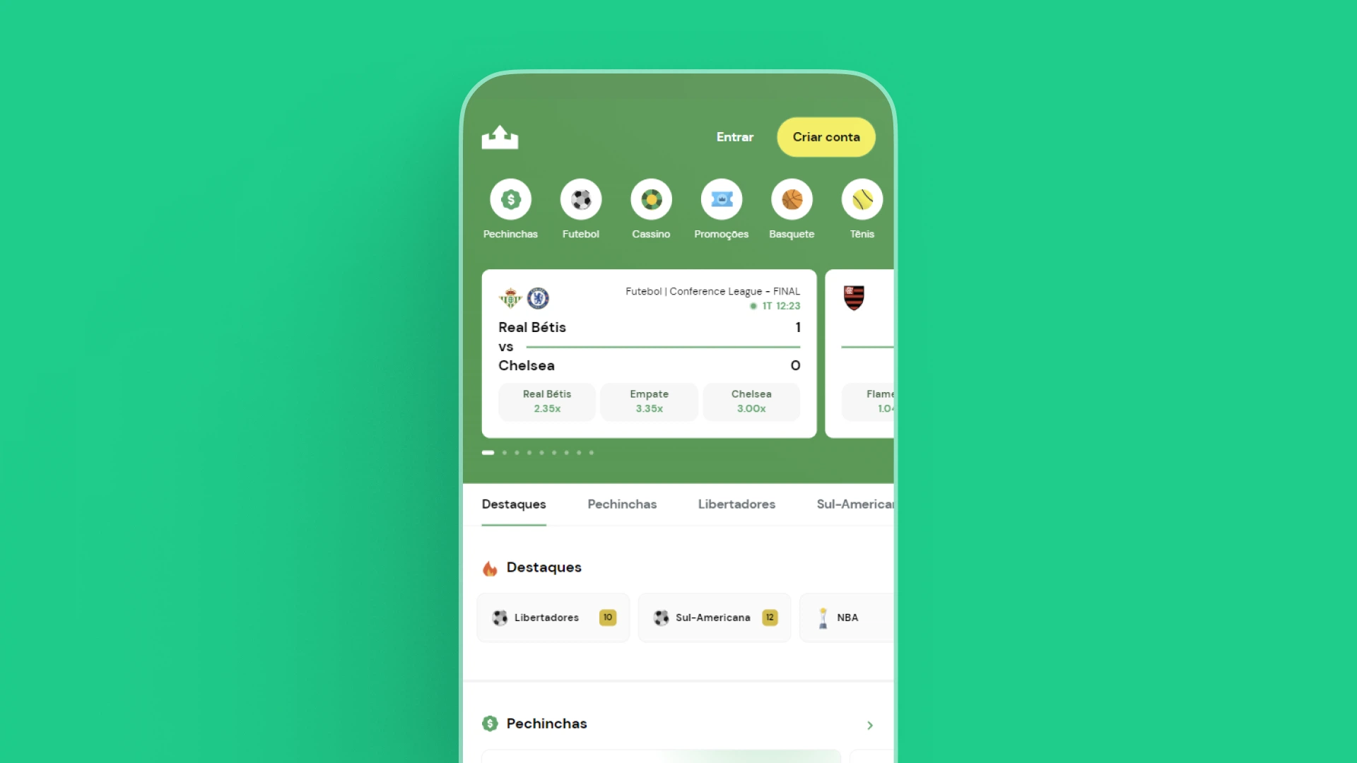 imagem mockup mobile app rei do pitaco